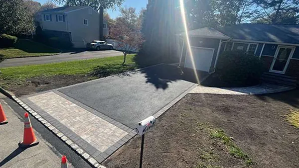 Driveway paver apron central islip new york