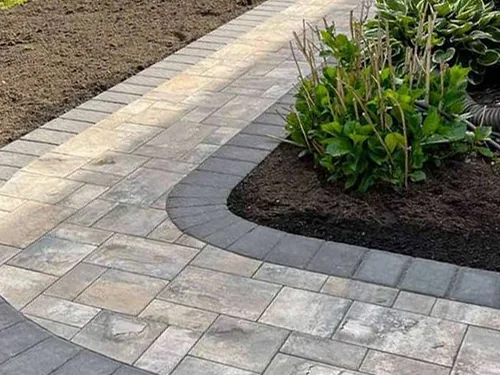 Paver walkway curve central islip new york