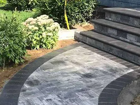 Paver walkway and steps central islip new york