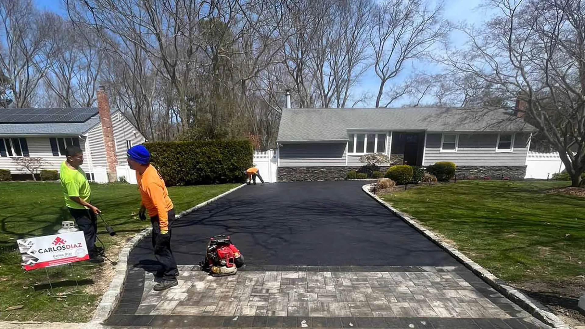 Blacktop driveway central islip new york